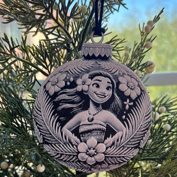Disney Other - Moana Inspired 3D Ornament | Tropical Floral Design | Handmade Holiday Decor